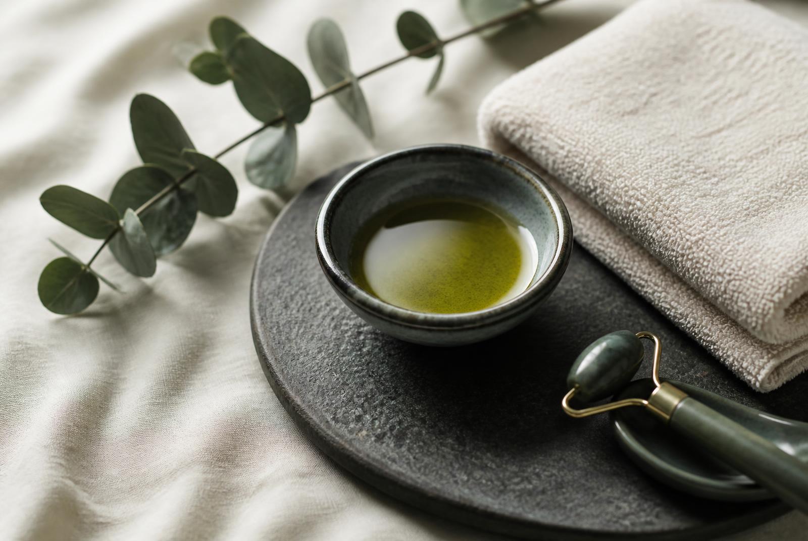 Rituel Kobido : huile de soin, linge chaud et eucalyptus chez Bel Ange